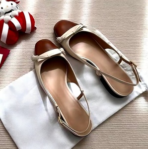 Zapatos planos de ballet para mujer estilo vintage francés - zapatos individuales de piel de oveja con tacón bajo, casuales de negocios, con cordones. - Product Image 5