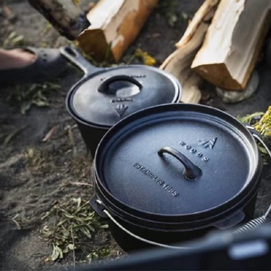 7 piece <span class=keywords><strong>Pre</strong></span> dày dạn đúc sắt Hà Lan lò cắm trại <span class=keywords><strong>Cookware</strong></span> <span class=keywords><strong>Set</strong></span> nấu ăn ngoài trời đặt bán buôn - Product Image 6