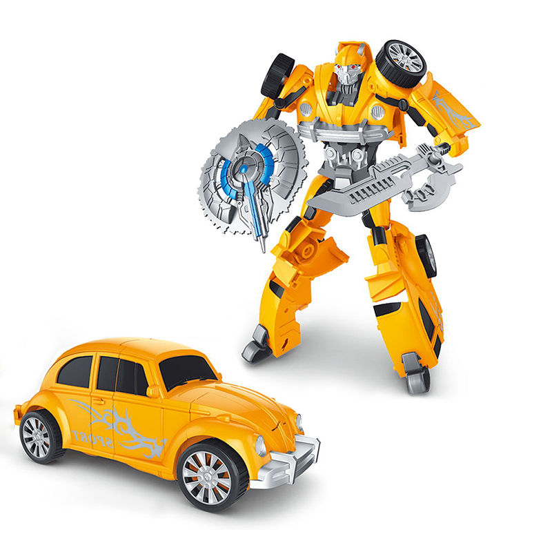 Blackma Auto a Control Remoto – Transformar, Deformación con Un Botón y Deriva Giratoria de 360°, Auto RC Robot Transformable con Luz LED, Regalos de Juguete para Niños de 4 5
