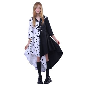 black and white polka dot dress halloween costume Delta Mini Dress – Charlie Suede