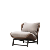 Fauteuil inclinable Tiger en métal, style minimaliste moderne italien, pour balcon, salon et mobilier de maison