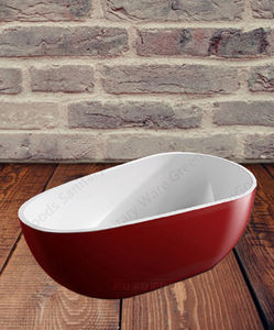 CE אירופאי עיצוב מותאם אישית לוגו מקלחת אמבטיה קטן חדרי אמבטיה נוסף עמוק שריה כלכלי בודד אדום אמבטיות - Product Image 2