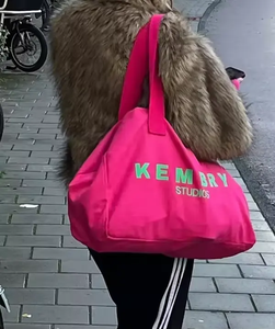 Sac fourre-tout en toile à poignée large personnalisé pour le sport meilleur usage quotidien avec impression de lettres sac de plage pour shopping style de vie - Product Image 4