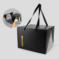 Luxuriöse Elegante Quadratische Transparente Kuchenverpackungsbox mit Angehängtem Bodenklappdeckel und Premium Doppelflügel-Verschluss