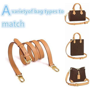 Bandoulière de remplacement réglable en cuir véritable de luxe pour accessoires de sacs Neverfull et Speedy - Product Image 3