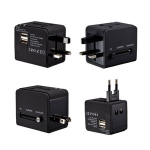 Adaptador de Viaje Personalizado 2025, Adaptador de Viaje Universal Mini de Plástico Todo en Uno con Logotipo, para Todo el Mundo - Product Image 3