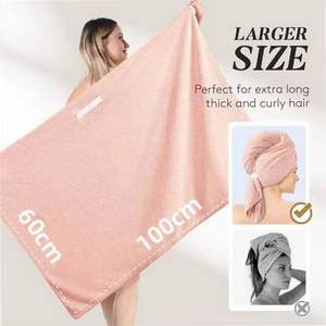 Serviette de bain SPA en microfibre pour femmes, super absorbante, à séchage rapide, technique de tissage, turban magique doux personnalisé pour la maison - Product Image 5