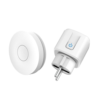 SIXWGH Prise Intelligente Étanche à Énergie Cinétique avec Télécommande Sans Fil, Prise EU, Interrupteurs Électroniques, Produit Réseau SDK