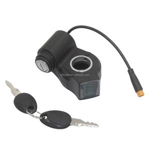 Interrupteur de démarrage pour trottinette électrique, avec verrouillage, affichage, accélérateur à pouce et clé, 24V, pour guidon de trottinette électrique - Product Image 5