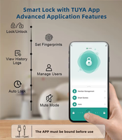 Serrure de tiroir intelligente à empreintes digitales Qidots, multifonction, serrure de casier numérique avec déverrouillage par application téléphonique