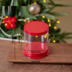 Boîte de transport alimentaire personnalisable en plastique transparente pour boulangerie animale, boîte à gâteau ronde de 2 et 3 pouces, mini-conteneur à fromage pour pâtisseries et desserts - Product Image 4