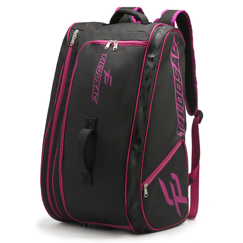 Black and pink backpack