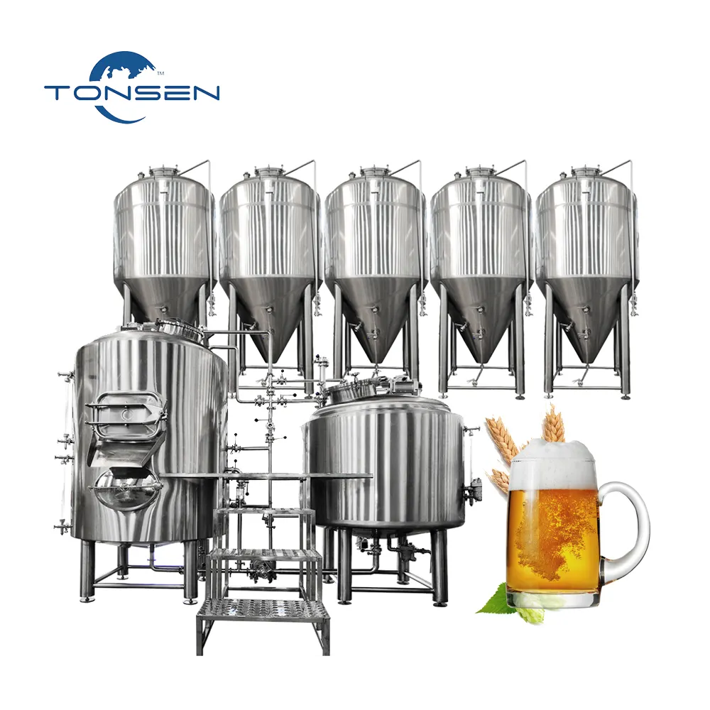 مايكرو البيرة معدات تخمير البيرة 100L 200L 300L 500L 1000L لكل دفعة
