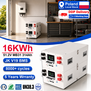 Batterie solaire horizontale au lithium Lifepo4 Europe DDP 48V 51.2V MB31 314Ah 16kWh sans taxes JK V19 BMS, 8000 cycles, pour ESS - Product Image 1