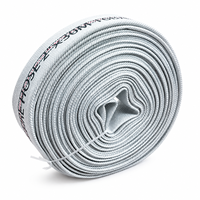 Tuyau d'incendie plat en PVC haute pression personnalisable de 30 m et 2,5 pouces, certifié CE, avec raccord, équipement de lutte contre l'incendie