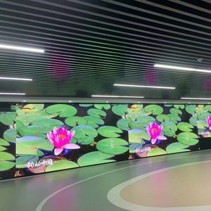 Sân vận động trong nhà và hình vuông linh hoạt COB dẫn hiển thị bảng điều khiển cho sáng tạo cong cài đặt - Product Image 1