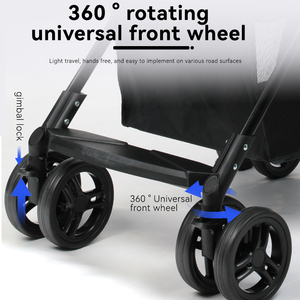 Carrito de Lujo <span class=keywords><strong>para</strong></span> Mascotas RTS, de 4 <span class=keywords><strong>Ruedas</strong></span>, <span class=keywords><strong>para</strong></span> <span class=keywords><strong>Perros</strong></span> Pequeños - Product Image 4