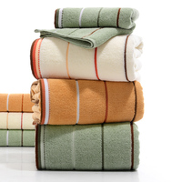 Ensembles de serviettes de bain de luxe 5 étoiles pour hôtel 100% coton motif solide Offre Spéciale emballage de boîte-cadeau