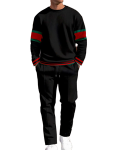 Nueva llegada de verano de los hombres transpirable ropa deportiva Casual gimnasio sólido camiseta conjunto corto Logo bordado venta al por mayor Logo bordado - Product Image 2