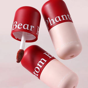 Phantom Bear Multiuso: Glaze Labbra Vellutato Opaco, <span class=keywords><strong>Blush</strong></span> e Ombretto Tre-in-Uno in Polvere che Esalta il Tono della Pelle, Facile da Applicare, Formato Standard - Product Image 5