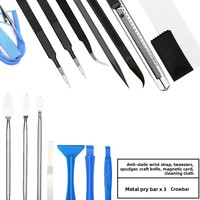 Kit de tournevis magnétique multifonction 86-en-1 nickelé avec plusieurs embouts, outil manuel pour la réparation de téléphones portables et d'horloges