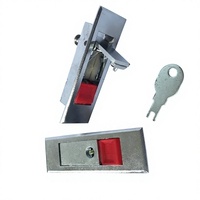 Serrure plate en alliage de zinc argenté ShengHong MS603 de bonne qualité avec entraxe de 80 mm et clés pour armoires, portes, boîtes à feu et métros