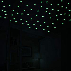 50 pièces d'autocollants muraux en étoiles 3D lumineuses qui brillent dans le noir pour les chambres d'enfants, les chambres de bébé, le <span class=keywords><strong>plafond</strong></span>, la décoration de la maison, autocollants d'étoiles fluorescents - Product Image 5