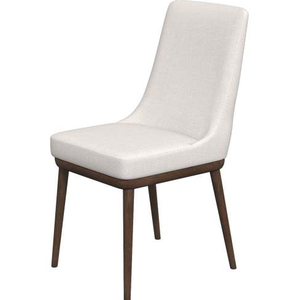 Chaise de salle à manger moderne et confortable pour l'extérieur, avec structure en bois et tissu en coton - Product Image 6