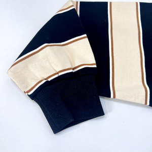 Suéter de Punto a Rayas para Hombre, Cuello Redondo, Manga Larga, Corte Regular, Informal, para Otoño - Product Image 5
