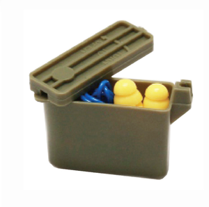 DFEP01 Silicon Rubber Earmuff with Chain Rope for Use with Green Plastic <b>Box</b> - Product Image 4