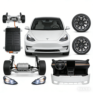 YUCHI Compatible con Tesla Model S 2012-2016, Parachoques Delantero 1068758 1068759 1068760 - Product Image 6