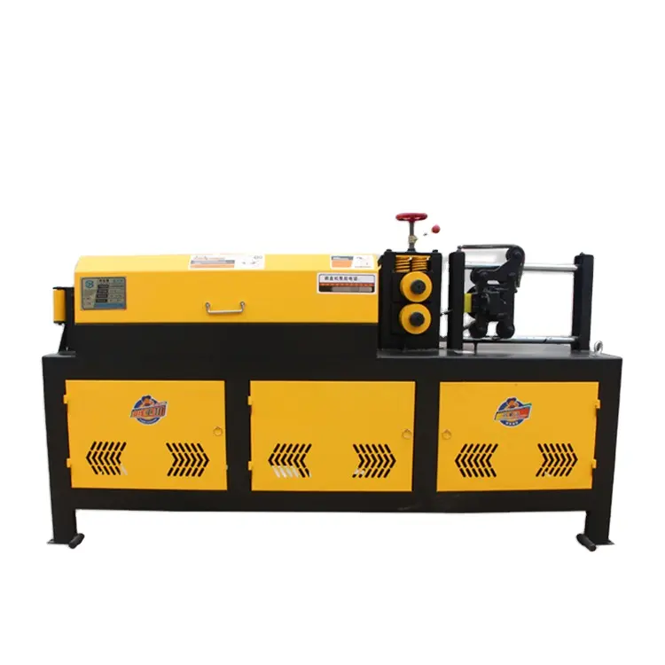 Automatic wire straightening and cutting machine 26 roller wire rod straightening machine