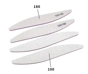 Willow Leaf Emery <b>Nail</b> <b>File</b> Thick Curved <b>Nail</b> Polish Rubbing Strip Portable Manicure Tool - Product Image 6