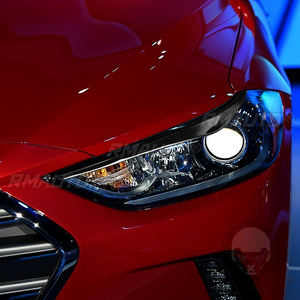 1 Par de Cubiertas Decorativas para Faros Delanteros Negros para Hyundai Elantra 2016 2017 2018, Adhesivos para Automóviles, Cubiertas Decorativas para Faros Delanteros - Product Image 6