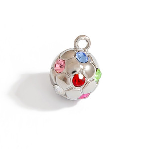 จี้กีฬาสแตนเลสทรงต่างๆ ประดับเพชรซิร์คอน สำหรับทำสร้อยคอ PJ92291 - Product Image 5