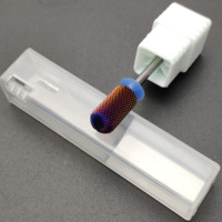 Broca de Carburo de Tungsteno Profesional de 6.6mm 3XC 4XC, Broca Cónica Grande con Punta Redonda, Brocas de Doble Cara para Taladro Eléctrico de Uñas