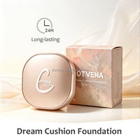 OTVENA Air Cushion BB Foundation Ringan, Bernapas, Mengontrol Minyak, Meratakan Warna Kulit, Riasan Kompak Portabel