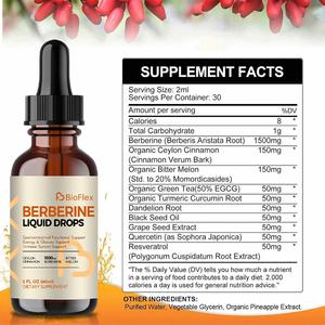 OEM Private Label 10 In 1 Organic Natural Ceylon Cinnamon Berberine Liquid Drops Dietary Supplements With <strong>Bitter</strong> <strong>Melon</strong> - Product Image 6
