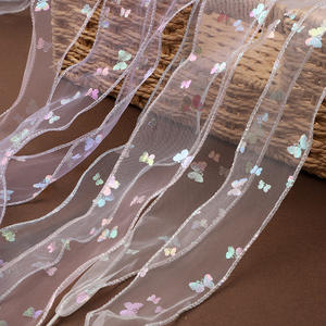 Cordones de Cuero de 5CM con Mariposas, Cordones de Malla de Seda de Colores para Zapatos de Skateboard, Accesorios - Product Image 1