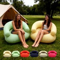 Fauteuil gonflable coloré et moelleux pour la lecture et les jeux