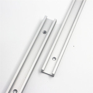 รางอลูมิเนียมอัลลอยด์แบบ T-track ขนาด 30/40/50 ซม. 60 ซม. สำหรับงานไม้ รางเลื่อนแบบมีร่องจำกัดตำแหน่ง สำหรับเลื่อยวงเดือน - Product Image 2