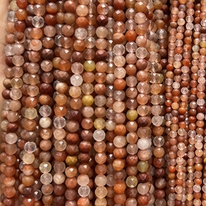 Cuentas de Piedras Naturales de Alta Calidad al por Mayor: Rubí, Cornalina, Turmalina, Angelita Verde, Corte Redondo Facetado - Product Image 2