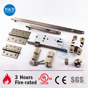 Accesorio de hardware personalizado Bisagra de puerta de latón macizo resistente de color dorado de 4 pulgadas - Product Image 5