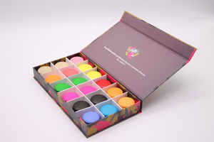 Tùy chỉnh sang trọng <span class=keywords><strong>Macaron</strong></span> sô cô la Hộp quà tặng hình chữ nhật nam châm lật thiết kế dập dập nổi Matt cán giấy/tông - Product Image 4