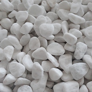 Vente en gros de galets de pierre blanche neige de 3 à 80mm graviers de copeaux de pierre naturelle concassée pour la décoration et l'aménagement paysager - Product Image 5