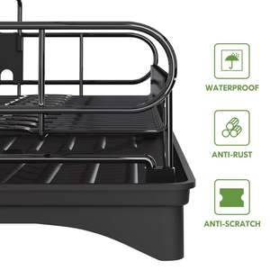 חם מוכר צלחת נירוסטה מייבש מתלה מטבח מתלה ומארגן סל מייבש צלחת מתכת ניקוז צלחת - Product Image 3