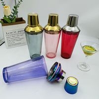 Shaker à cocktails en verre 20oz (600ml) avec infuseur en acier inoxydable, ensemble d'outils de bar pour Martini et autres cocktails, idéal pour la maison