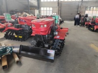 Tracteur à chenilles multifonctionnel en caoutchouc : Tracteur agricole à chenilles pour rizières et terres arides