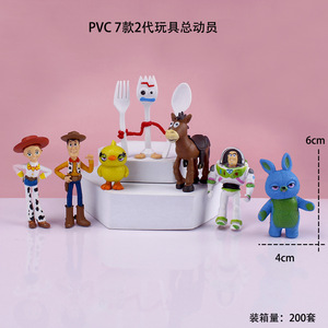 Set de 7 Piezas de <span class=keywords><strong>Toy</strong></span> <span class=keywords><strong>Story</strong></span>, Figuras Coleccionables de Buzz Lightyear, Woody, Jessie, Bullseye, Forky, Muñeco de Acción, Regalos para Niños - Product Image 4