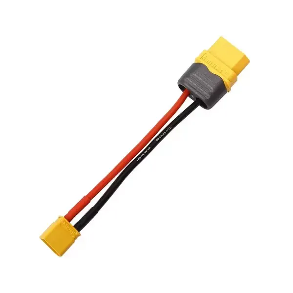 Aircraft Model Lithium Battery ESC Motor Extension Cable XT60 to XT30 Plug Copper 0.3m 18AWG